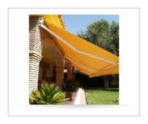 Toldo  con brazos extensibles de aluminio