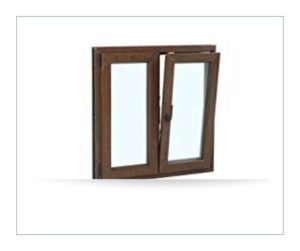 Ventana abatible oscilobatiente de dos hojas