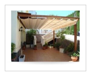 Pergolas de diferentes acabados y modelos